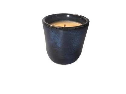 #53 4oz soy wax candle in a ‘Valentine Creek Pottery’ vessel.