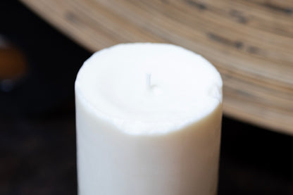 #30 Pillar candle with Concrete base