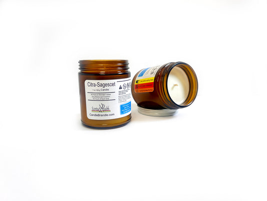 'Citra-Sagescet'      7 oz / 198 g all natural wax blend Candle
